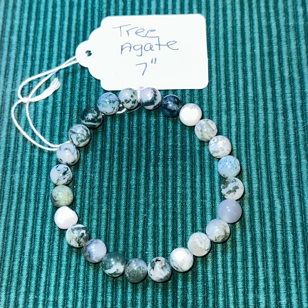 Gorgeous Tree Agate Stretch Bracelet